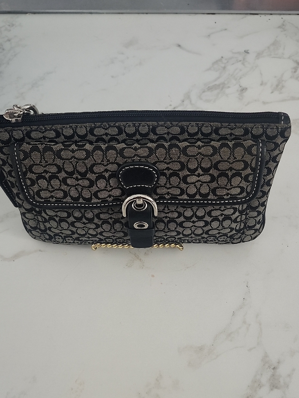 Coach Soho Signature Canvas Wristlet